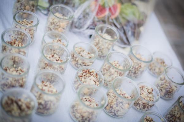 Verrines saladières pour un cocktail dînatoire pour un mariage