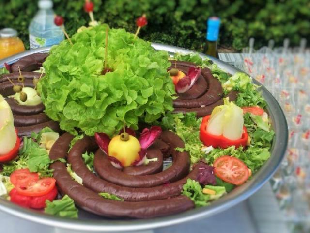 Plateau de boudin traditionnel aux pommes - Vin d'honneur pour un mariage