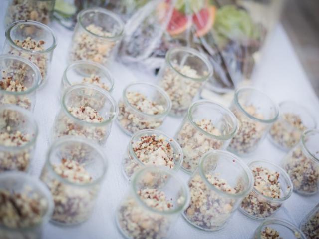 Verrines saladières pour un cocktail dînatoire pour un mariage